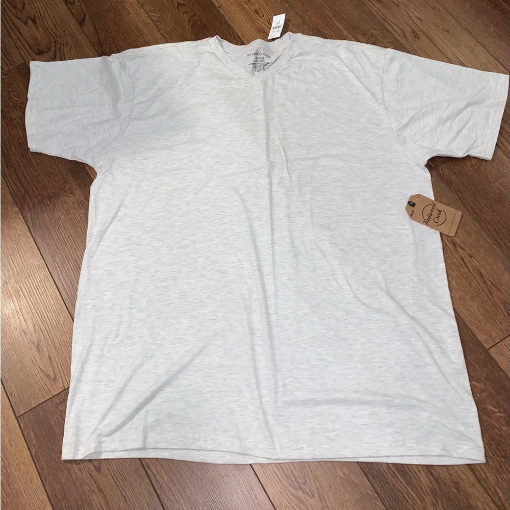 Redwood Creek Men’s V-Neck 3X T-Shirt New W/ Tags (Light Gray)